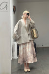 Aviva Jifei Xue staining short kimono jacket SS23-KJS-FS